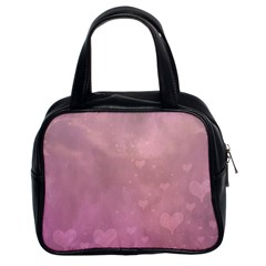 Lovely Hearts Classic Handbag (two Sides) by lucia