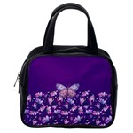 Purple Spring Butterfly Classic Handbag (One Side) Front
