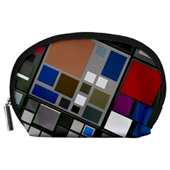 Abstract Composition Accessory Pouch (large) by Sudhe