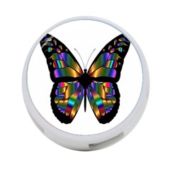 Abstract Animal Art Butterfly 4-port Usb Hub (one Side)