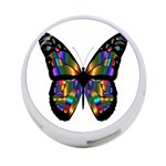 Abstract Animal Art Butterfly 4-Port USB Hub (One Side) Front