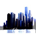 Abstract Of Downtown Chicago Effects Deluxe Canvas 14  x 11  (Stretched) 14  x 11  x 1.5  Stretched Canvas