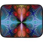 Fractal Background Design Double Sided Fleece Blanket (Mini)  35 x27  Blanket Back