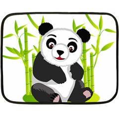 Giant Panda Bear Fleece Blanket (mini)