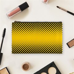 Dot Halftone Pattern Vector Cosmetic Bag (medium)