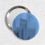 City Contemporary Modern Futuristic 2.25  Handbag Mirrors Front