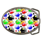 Pattern Background Wallpaper Design Belt Buckles Front