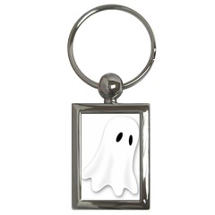 Ghost Boo Halloween Spooky Haunted Key Chains (rectangle)  by Sudhe