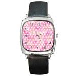 Traditional Patterns Hemp Pattern Square Metal Watch Front