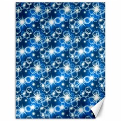 Star Hexagon Blue Deep Blue Light Canvas 12  X 16 