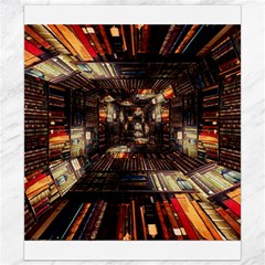 Library Tunnel Books Stacks Canvas 8  X 10 