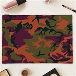 Camouflage Orange Cosmetic Bag (XXL) Front