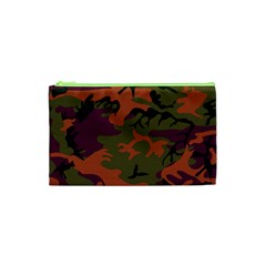 Camouflage Orange Cosmetic Bag (xs) by snowwhitegirl