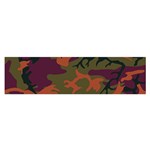 Camouflage Orange Satin Scarf (Oblong) Front