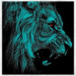 Angry Male Lion Predator Carnivore Canvas 12  x 12  11.4 x11.56  Canvas - 1