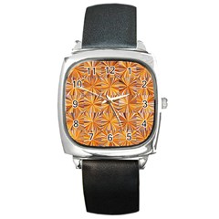 Electric Field Art V Square Metal Watch