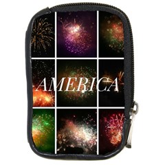America Compact Camera Leather Case by okhismakingart