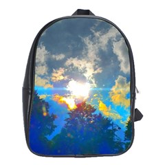 Broken Sky School Bag (xl) by okhismakingart
