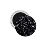 High Contrast Black and White Queen Anne s Lace Hillside 1.75  Magnets Front