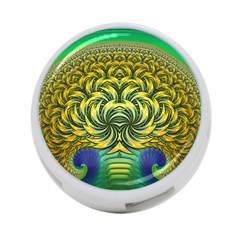 Fractal Tree Abstract Fractal Art 4-port Usb Hub (one Side)