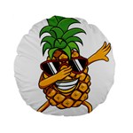 Dabbing Pineapple Sunglasses Shirt Aloha Hawaii Beach Gift Standard 15  Premium Flano Round Cushions Front