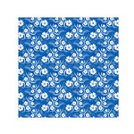 Background Blue Colors Small Satin Scarf (Square) Front