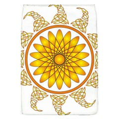 Rosette Model Ornament Braid Removable Flap Cover (l)