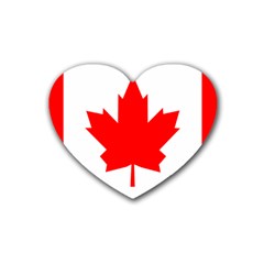 Flag Of Canada, 1964 Heart Coaster (4 Pack)  by abbeyz71