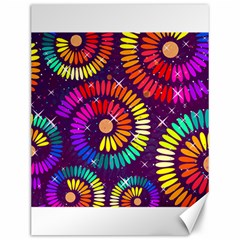 Abstract Background Spiral Colorful Canvas 12  X 16 