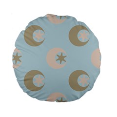 Moon Star Air Heaven Standard 15  Premium Flano Round Cushions