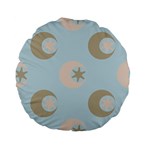 Moon Star Air Heaven Standard 15  Premium Flano Round Cushions Front