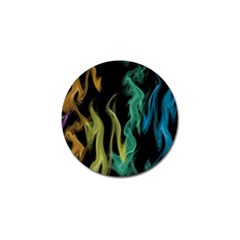 Smoke Rainbow Colors Colorful Fire Golf Ball Marker (10 Pack) by HermanTelo