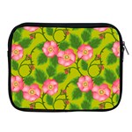 Roses Flowers Pattern Bud Pink Apple iPad 2/3/4 Zipper Cases Front