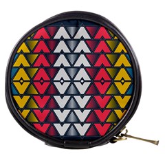 Background Colorful Geometric Unique Mini Makeup Bag by HermanTelo