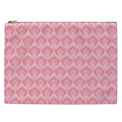 Damask Floral Design Seamless Cosmetic Bag (xxl) by HermanTelo