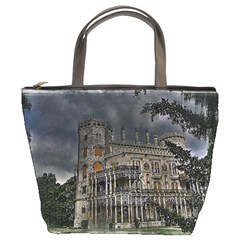 Castle Mansion Architecture House Bucket Bag by Pakrebo