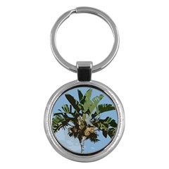 Palm Tree Key Chain (round) by snowwhitegirl