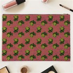 Pink Denim And Roses Cosmetic Bag (XXL) Back