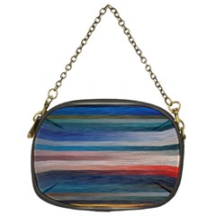 Background Horizontal Lines Chain Purse (two Sides) by HermanTelo