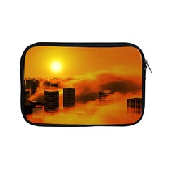 City Sun Clouds Smog Sky Yellow Apple Ipad Mini Zipper Cases by HermanTelo