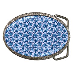 Blue Pattern Scrapbook Belt Buckles by Bajindul