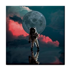 Astronaut Moon Space Planet Face Towel by Pakrebo