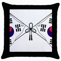 Emblem Of Provisional Government Of Republic Of Korea, 1919-1948 Throw Pillow Case (black) by abbeyz71