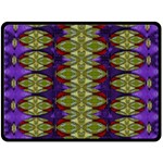 Divine Flowers Striving To Reach Universe Double Sided Fleece Blanket (Large)  80 x60  Blanket Back