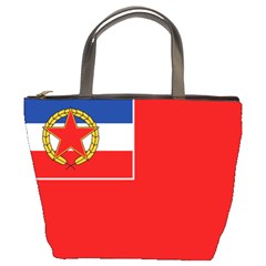 Naval Ensign Of Yugoslavia, 1949-1993 Bucket Bag by abbeyz71
