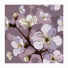 Peach Blossom Seamless Pattern Vector Medium Glasses Cloth (2 Sides) by Sobalvarro