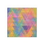 Triangle Pattern Mosaic Shape Satin Bandana Scarf Front