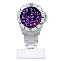 Light Violet Purple Technology Plastic Nurses Watch