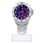 Light Violet Purple Technology Plastic Nurses Watch Front