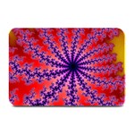 Fractal Abstract Background Spiral Plate Mats 18 x12  Plate Mat
